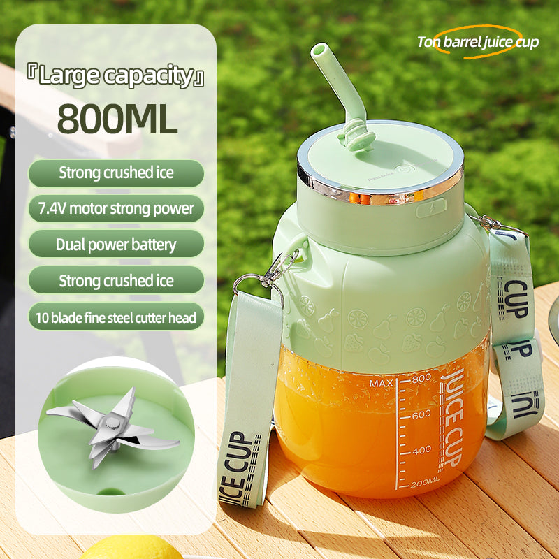Blend Anywhere – Portable Blender Cup with Straw Lid