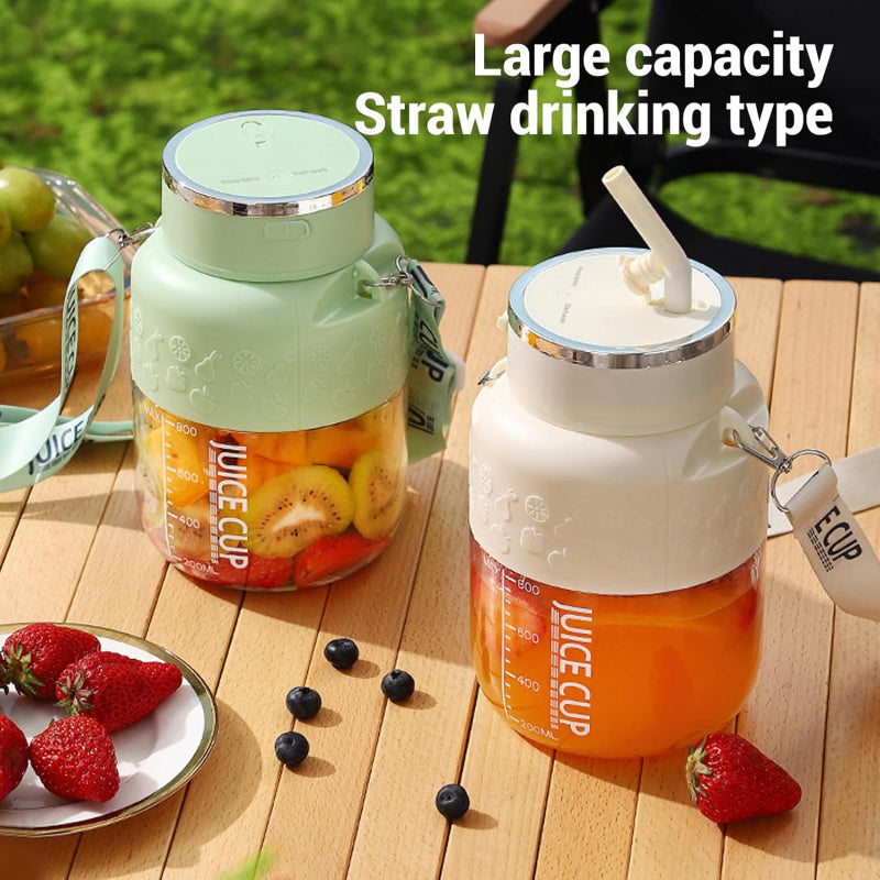 Blend Anywhere – Portable Blender Cup with Straw Lid