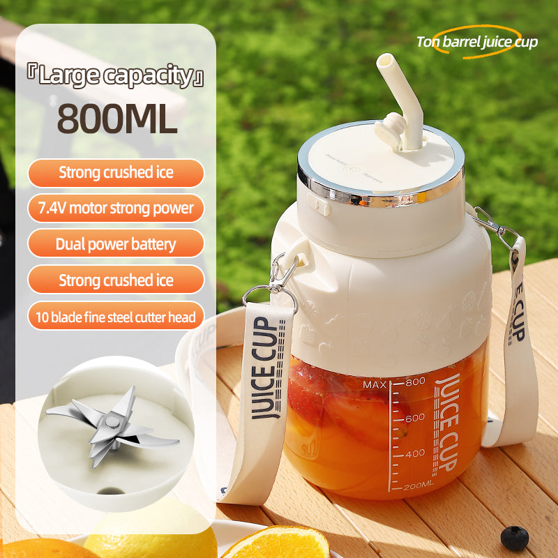 Blend Anywhere – Portable Blender Cup with Straw Lid