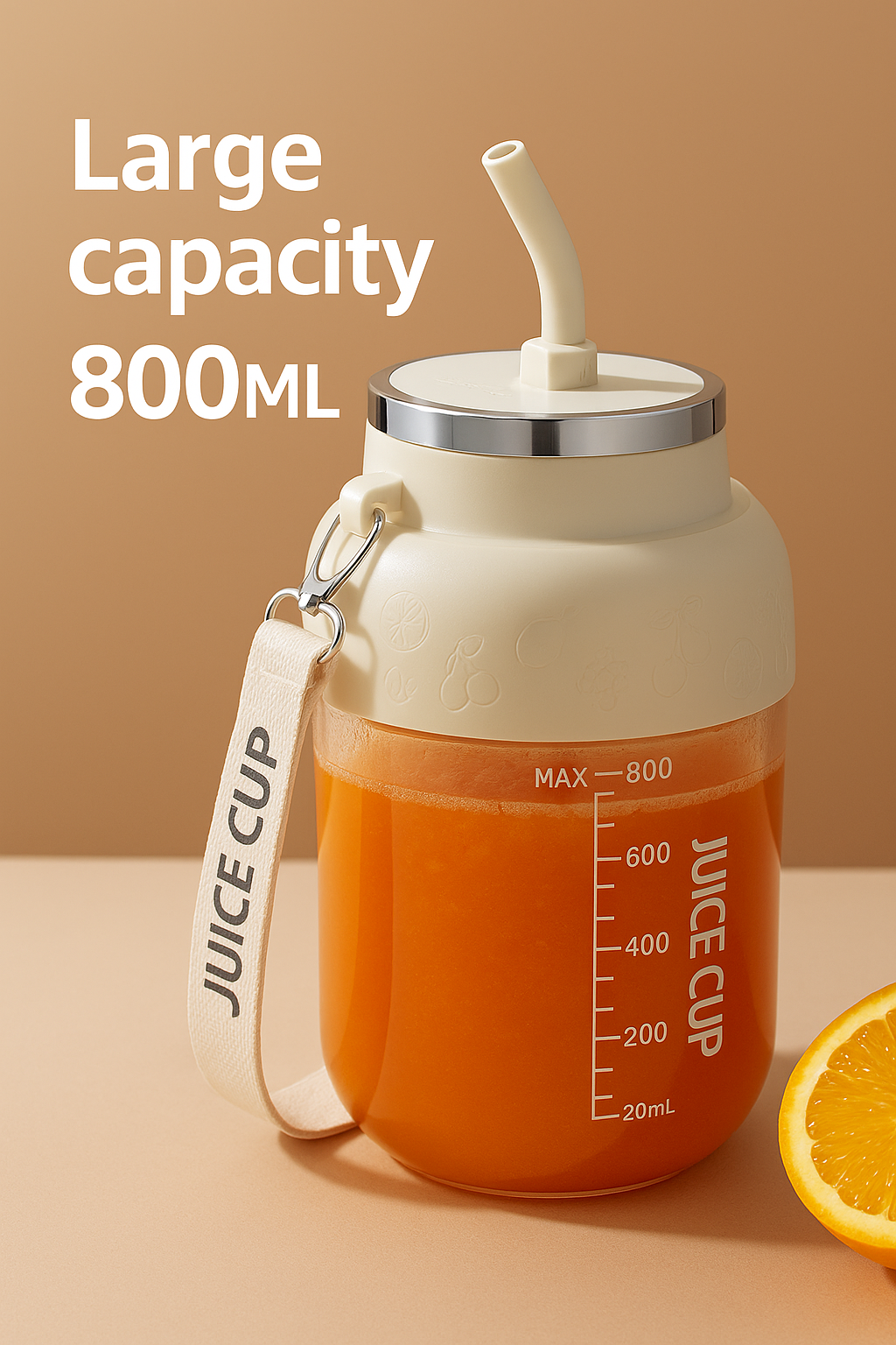 Blend Anywhere – Portable Blender Cup with Straw Lid