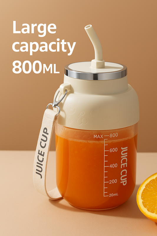 Blend Anywhere – Portable Blender Cup with Straw Lid